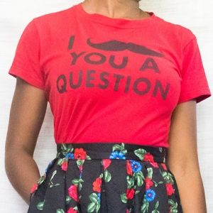 I "Mustache" You A Question Graphic Tee